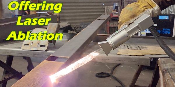 Laser ablation cleaning steel